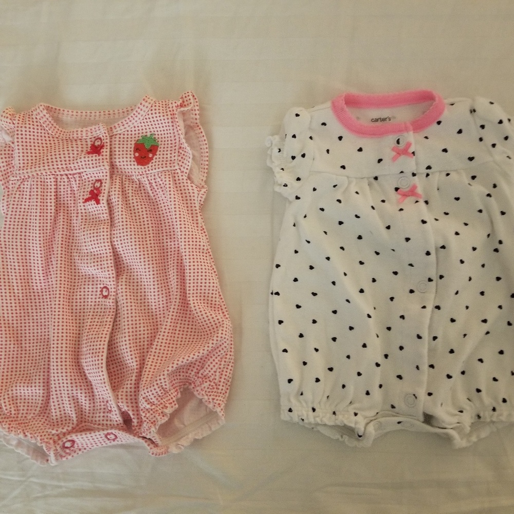 Carter's newborn bubble romper bundle